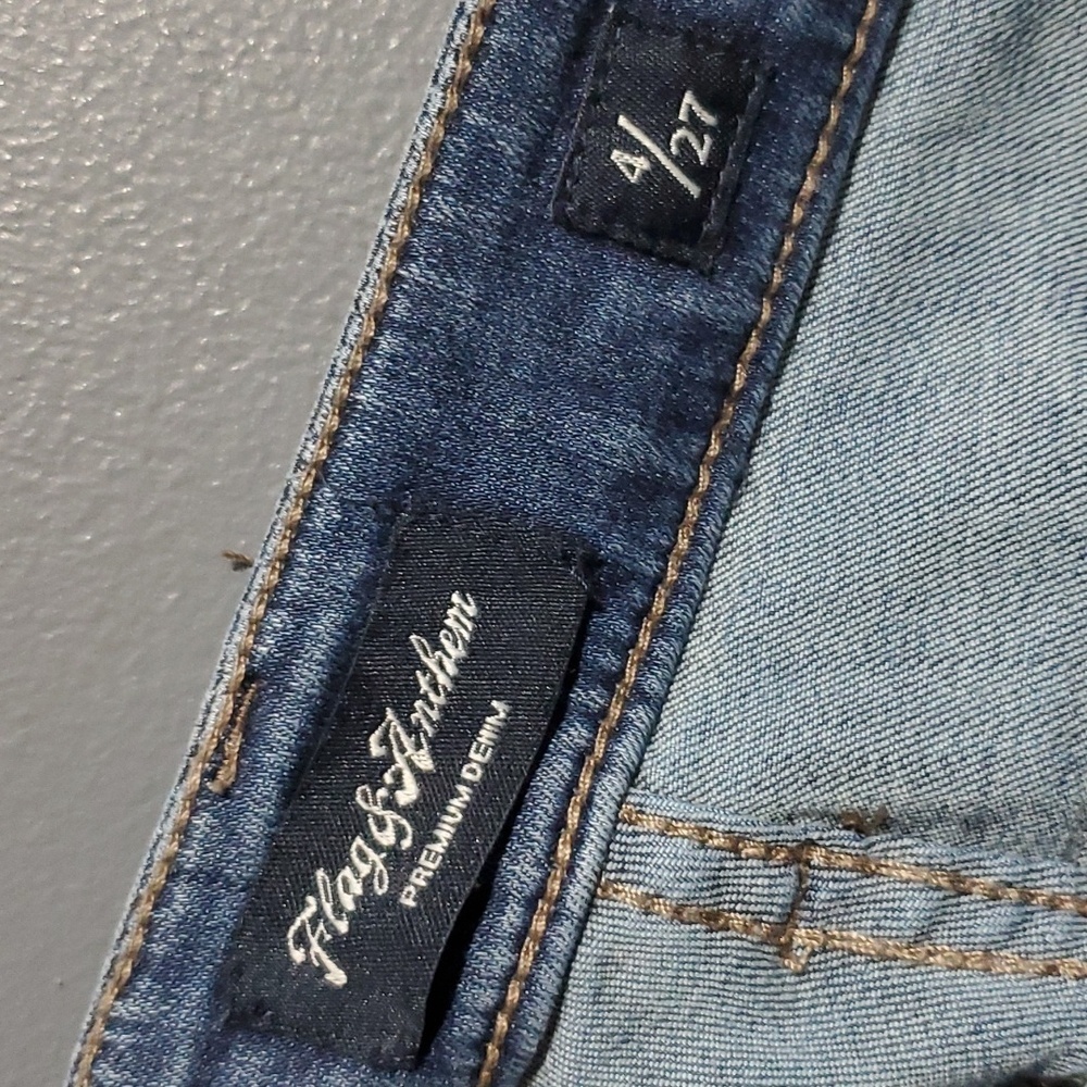 Flag & Anthem Womens High Rise Straight Jeans Dark Wash Size 4 - Picture 8 of 9